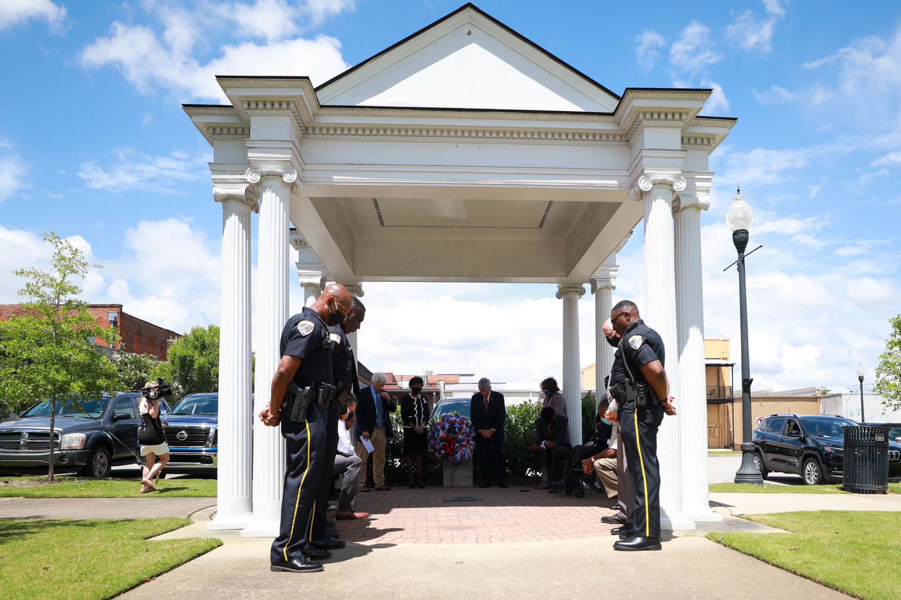 Opelika wreath laying ceremony honoring George Floyd